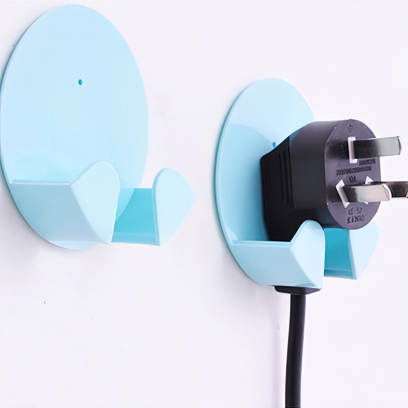 Set 2 Móc Treo Đồ Dán Tường Tiết Kiệm Không Gian Cho Nhà Bếp / Nhà Tắm Giá Đỡ