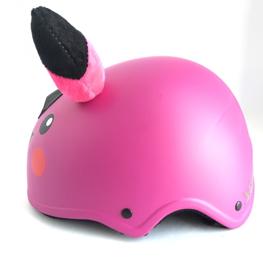 Mũ bảo hiểm trẻ em V&amp;S Helmet hình Pikachu hồng đào siêu dễ thương