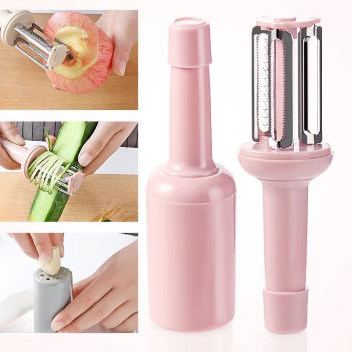 dụng cụ gọt rau củ quả trái cây đa năng 3 trong 1 tiện lợi nhỏ gọn