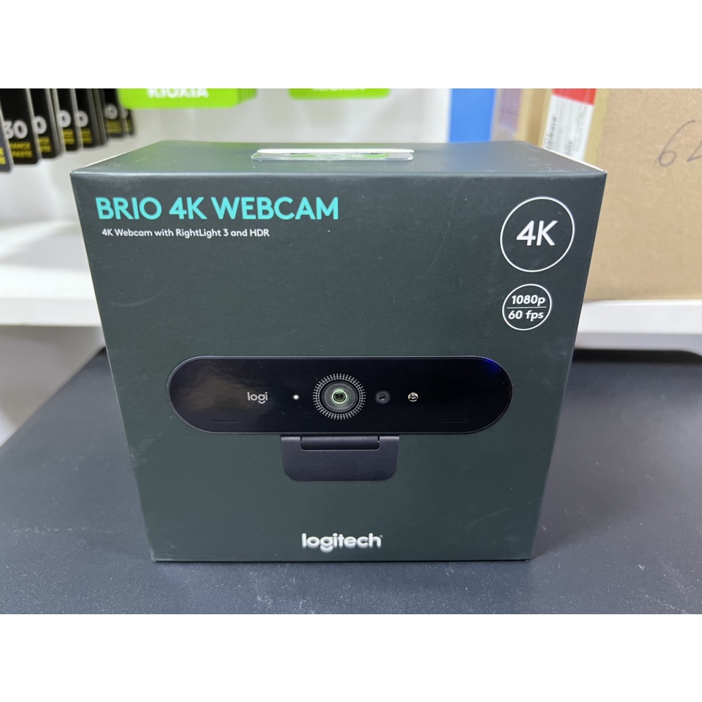 Webcam Logitech Brio 4K Stream - 90FPS tự động chỉnh sáng, lấy nét, mic kép giảm ồn, góc rộng 90o, zoom 5x - Bh 12 tháng