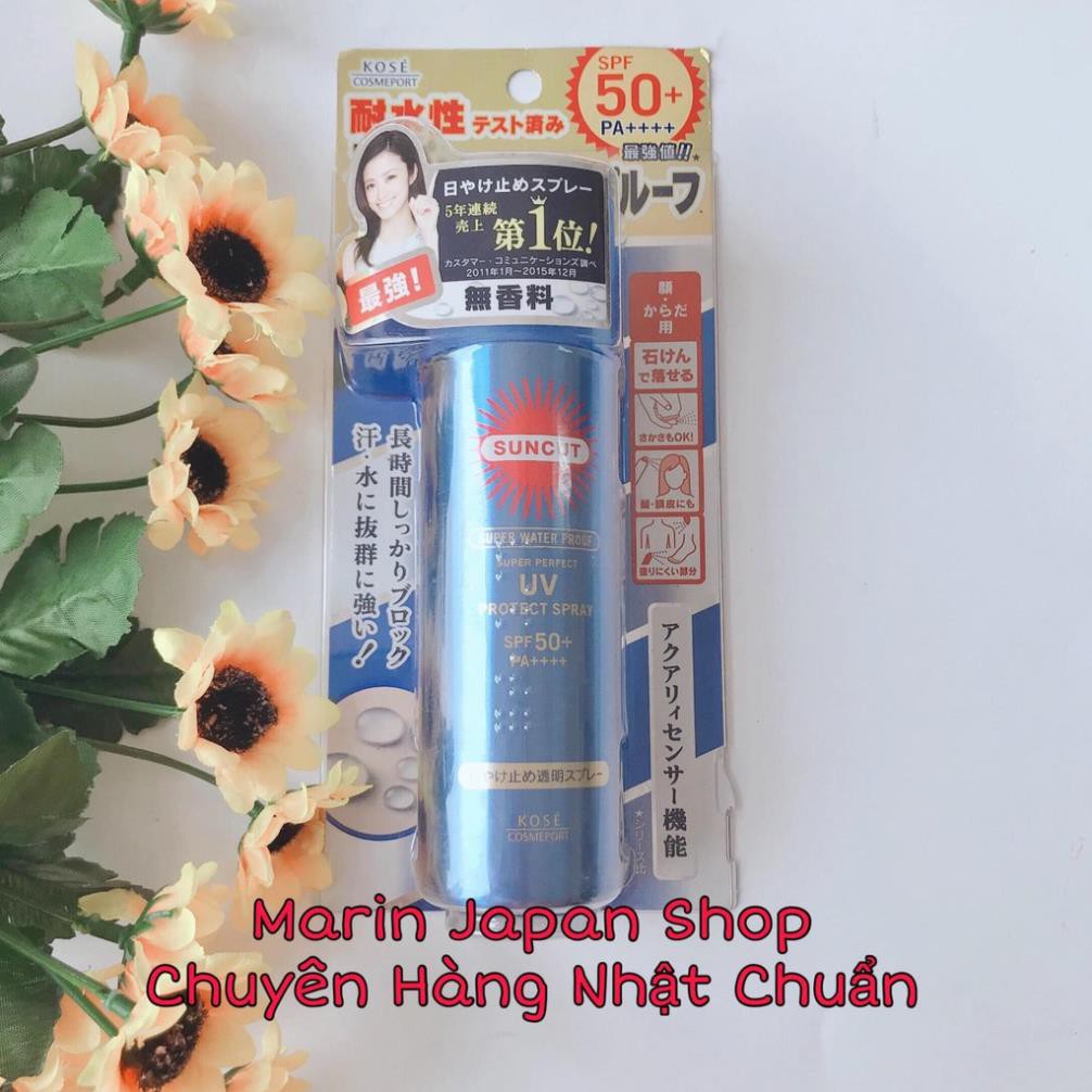 Kem chống nắng dạng xịt với độ chống nắng cao Kose Suncut SPF50 PA++++