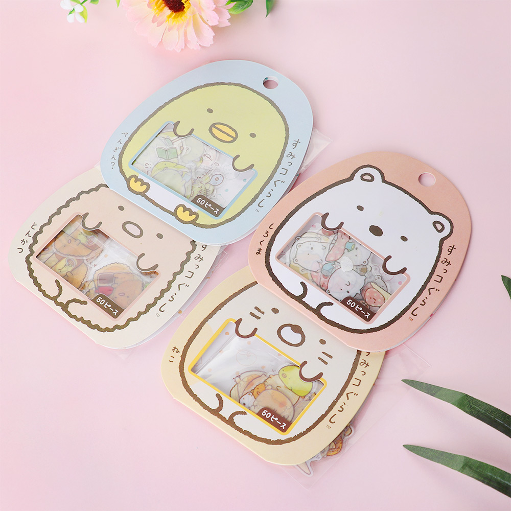 Set 50 miếng dán dễ thương dùng trang trí sổ lưu niệm
