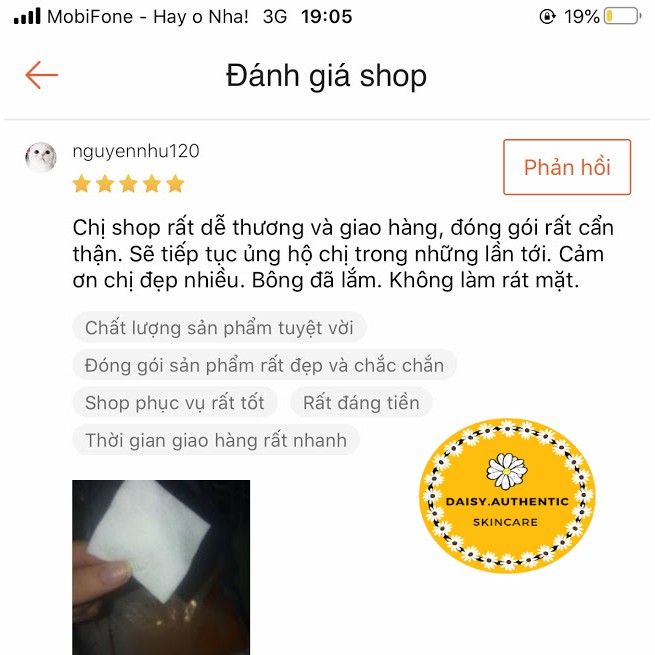 BÔNG TẨY TRANG TETRA PURE 500 MIẾNG CỦA PHÁP