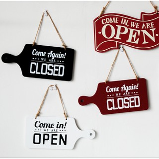 BẢNG TREO OPEN & CLOSED 2 IN 1 MẪU 2