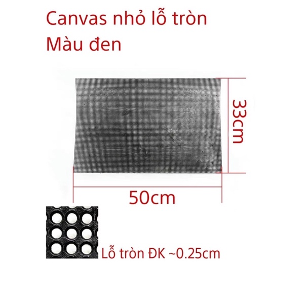Tấm Canvas nhựa lỗ tròn làm túi xách handmade