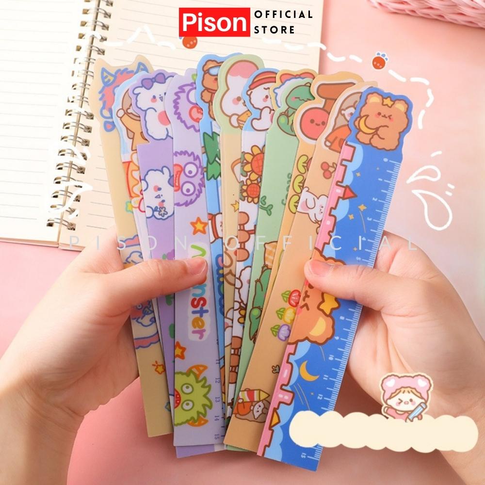 Thước kẻ Dẻo hình nhân vật hoạt hình Pison dùng cho học sinh - TK001 - 01 cái