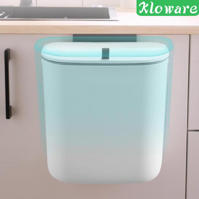 Thùng Rác Gắn Tường 7L Có Nắp Tiện Dụng Cho Nhà Bếp / Phòng Tắm