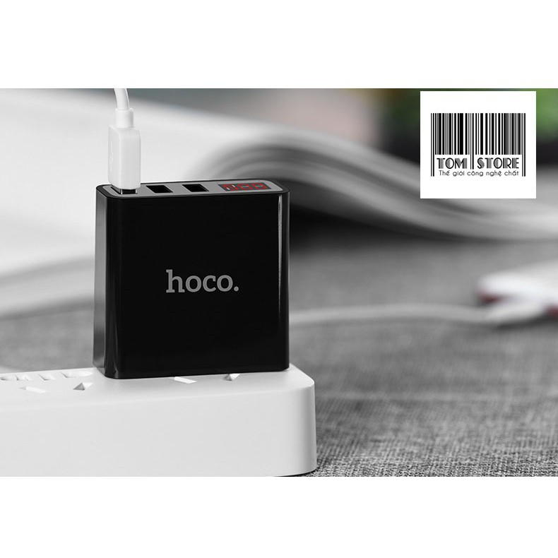 [HÀ NỘI][Combo Freeship] Bộ Sạc Cáp Hoco Dành Cho IPhone, Samsung,..Hoco C15 Và Hoco U14 -BH 6 Tháng