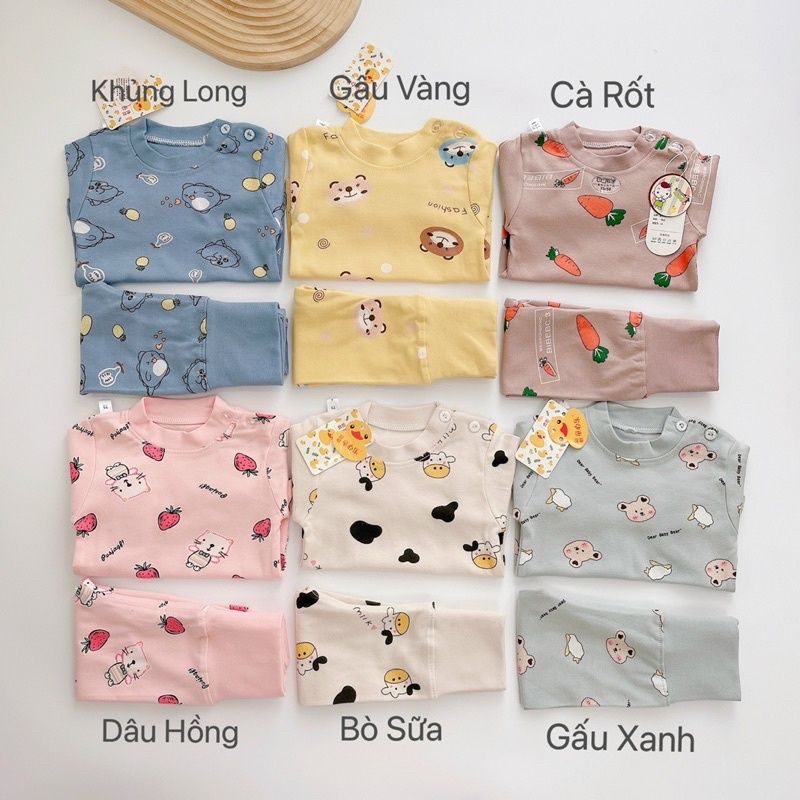 ☘️ SIÊU ẤM ☘️ BỘ COTTON CẠP CAO CHO BÉ