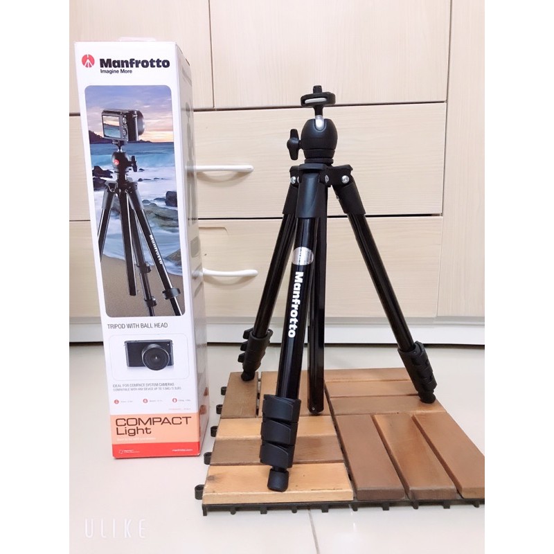 Chân Máy Manfrotto Compact Light (Đen)