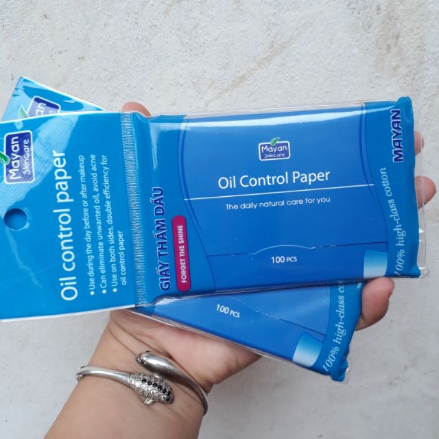 Giấy Thấm Dầu Mayan Oil Control Paper 100 tờ