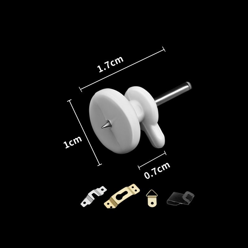 set 100 móc Mini đóng đinh, treo vật dụng, tranh trang trí nhựa ABS