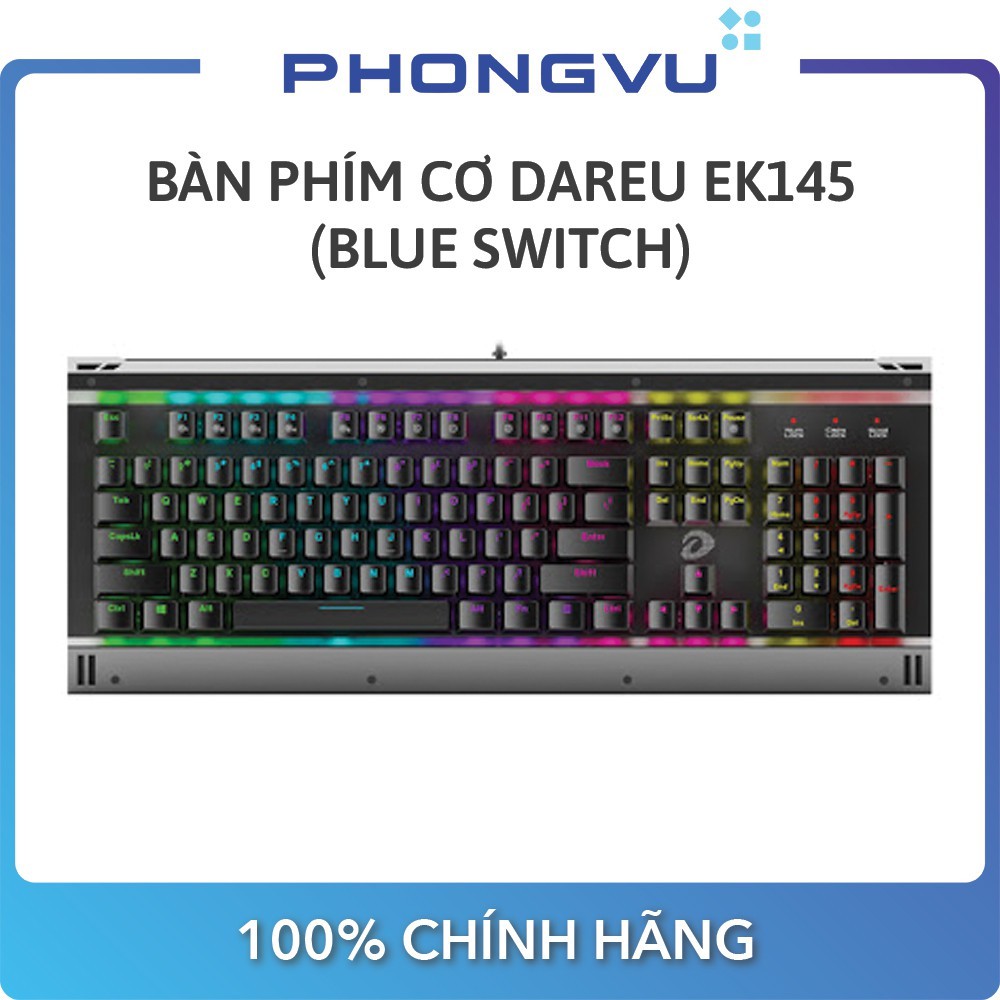 Bàn phím cơ Dareu EK145 (Blue Switch) - Bảo hành 24 tháng