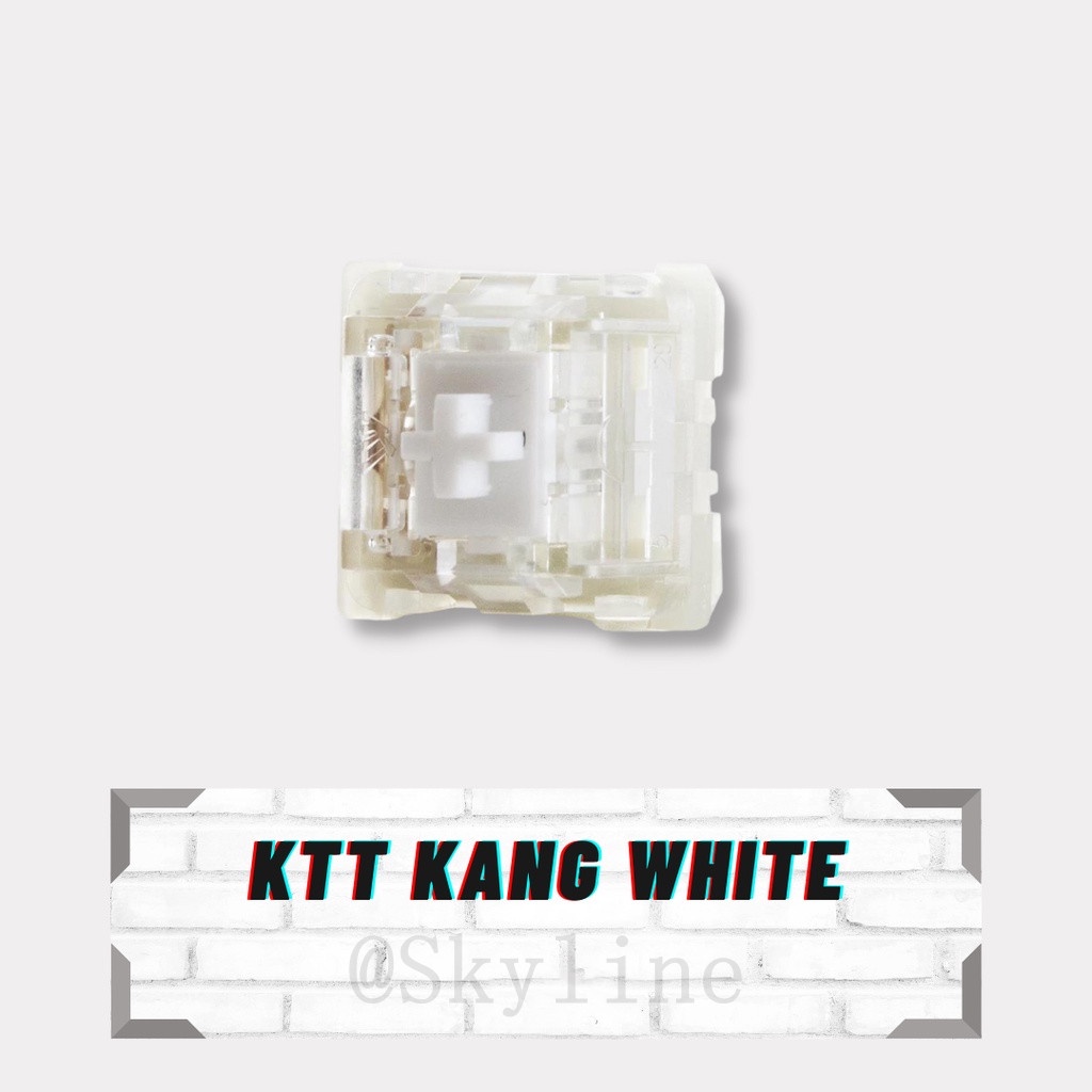Bộ 10 / 30 Bàn Phím Cơ Chơi Game Ktt Kang White   Kt Kang White V3 2023 Dành Cho Bàn Phím Cơ - Tuyến Tính - Màu Trắng Kt Kang