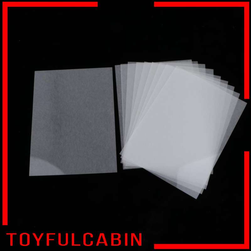 Set 10 Tờ Giấy Co Nhiệt Màu Trong Mờ Dùng Để Đánh Bóng Đồ Chơi