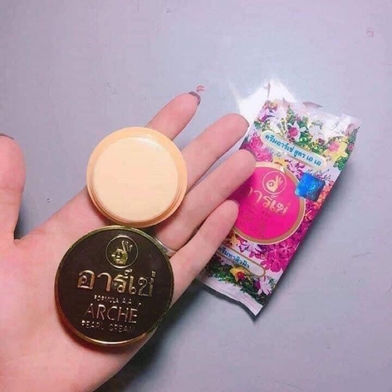01 Hũ Kem Dưỡng Da Arché Pearl Cream 3gr Thái Lan Chính Hãng 100%