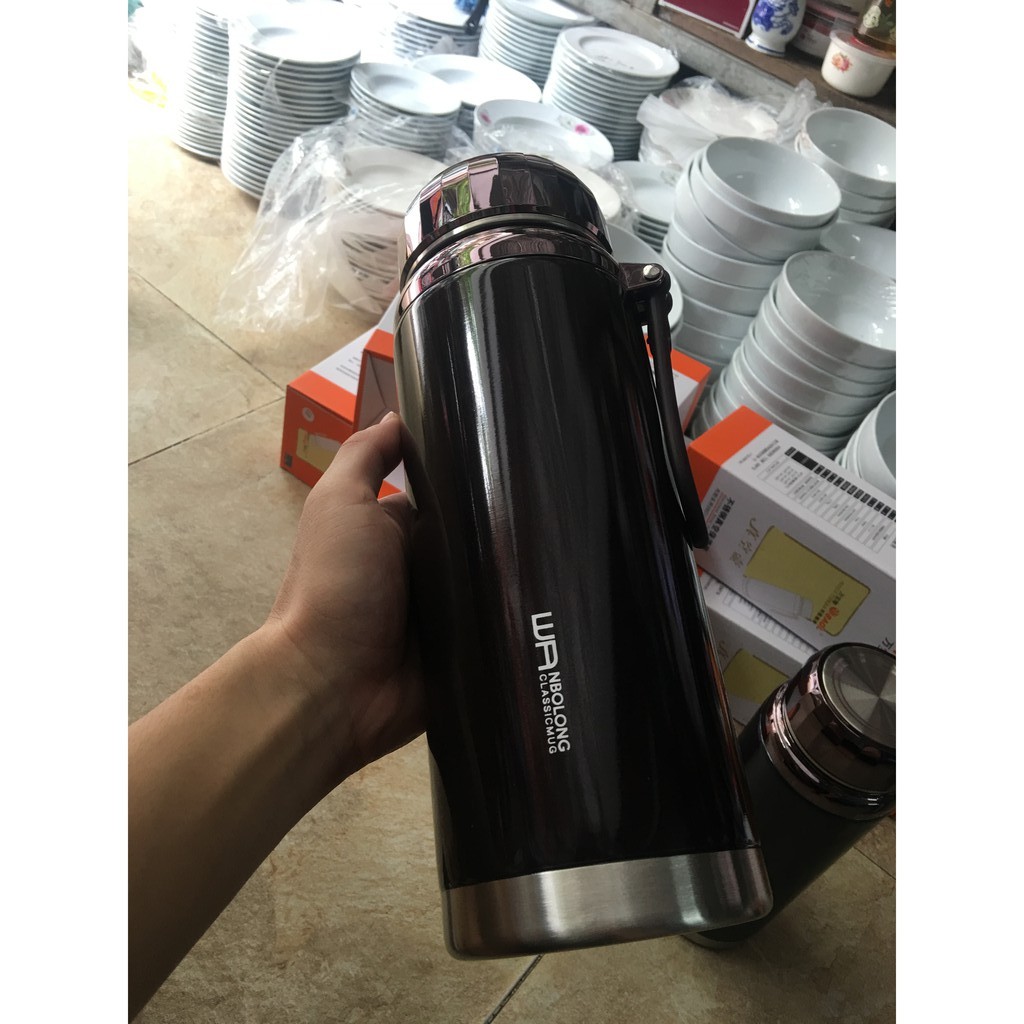 Bình giữ nhiệt 1500ml inox 304 - Hàng Loại 1 Cao Cấp, Siêu Dày Dặn, Cứng Cáp