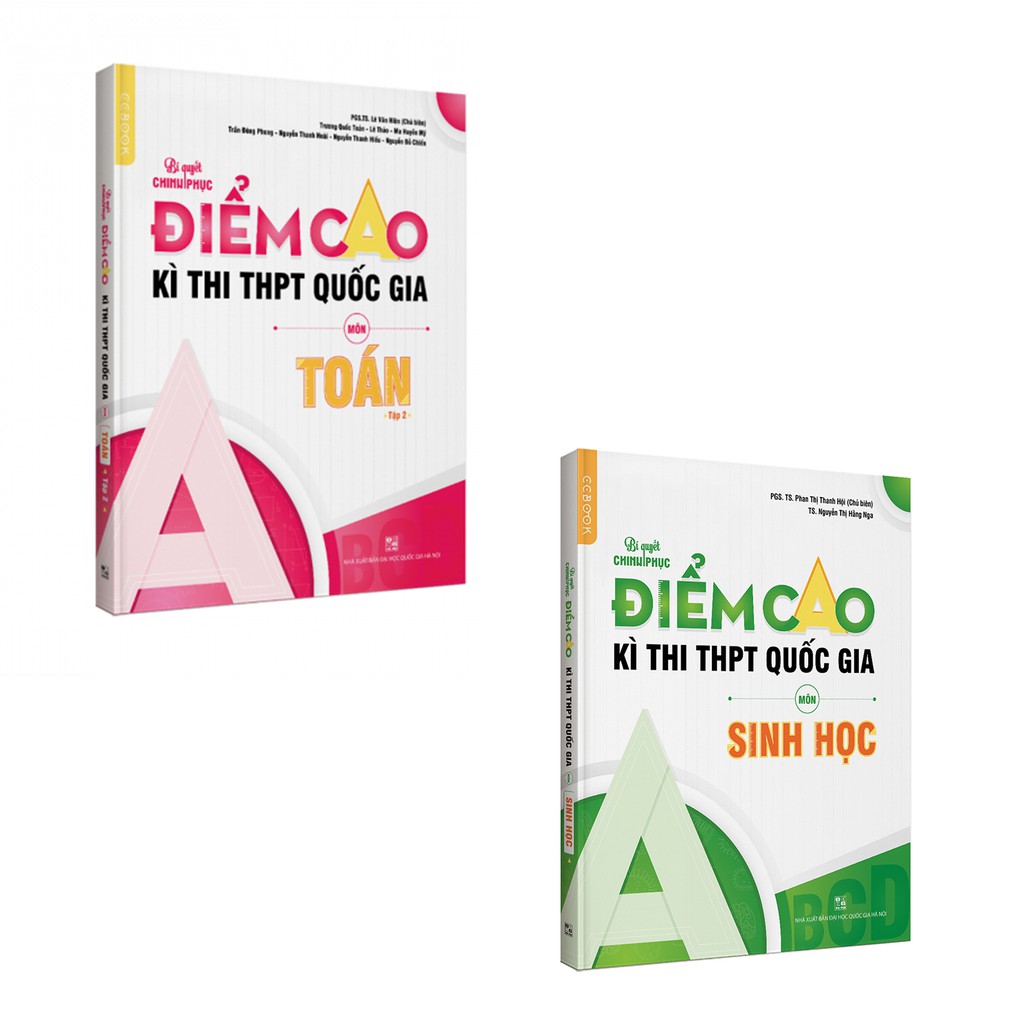 Sách - Combo luyện thi điểm cao môn Toán - Sinh học - Tập 2 - NXB Đại học Quốc gia Hà Nội