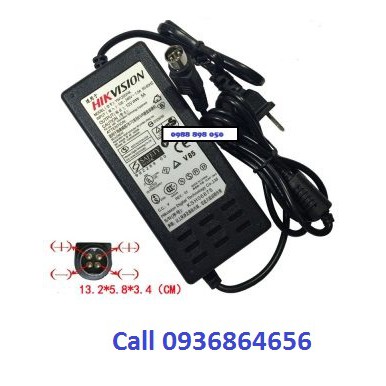 Bộ chuyển đổi nguồn Adapter HIK 12V 5A 4 chân