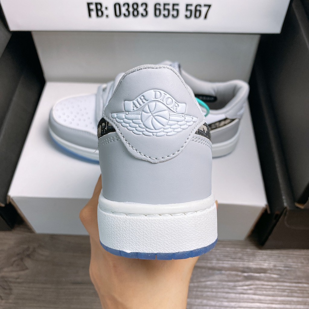 [ FULL BOX] giày thể thao jordan cổ thấp dior hàng cao cấp jd1 dior thấp cổ bản chuẩn trung da sịn full size 36-43