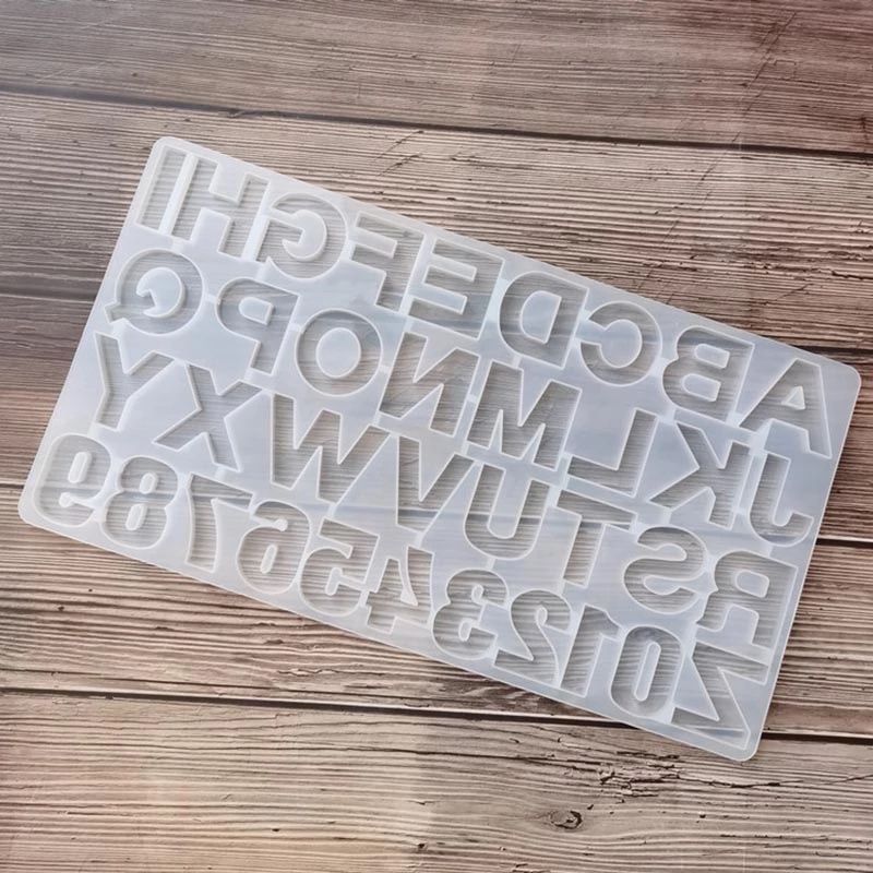 Khuôn Silicon Bảng Chữ Cái Làm Bánh, Đổ Resin, Làm Móc Khóa Dễ Thương, Đồ Thủ Công Handmade Resin