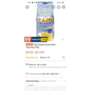 Bột Gelatin Ewald Đức Làm Kẹo Chíp 100G