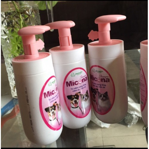 Sữa tắm phòng trị nấm, viêm da cho chó mèo Micona shampoo