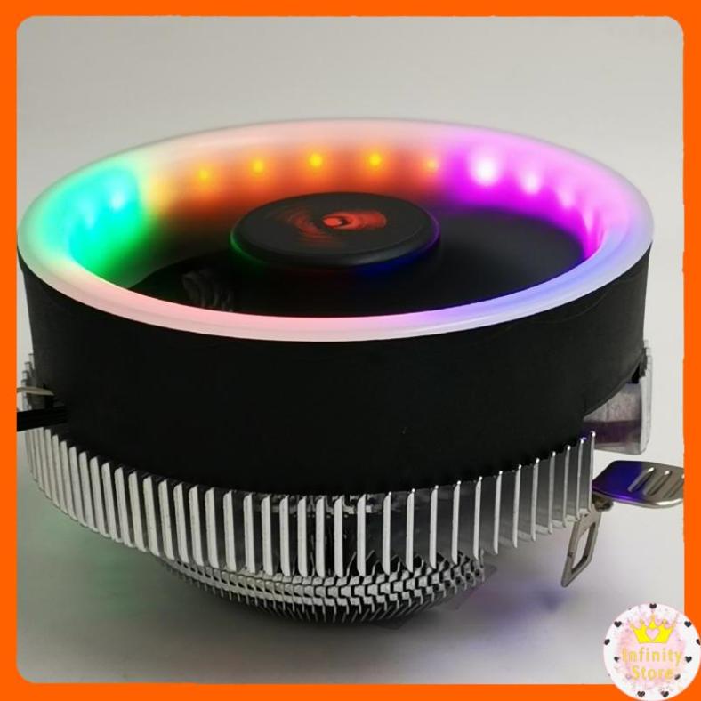 QUẠT TẢN NHIỆT CPU COOLMOON Q2 LED RGB INFINY DECOR