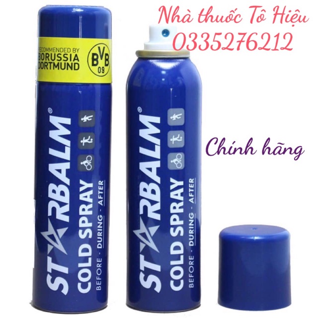 Chai xịt lạnh STARBALM 150m - Xịt giảm đau nhanh các chấn thương trong thể thao