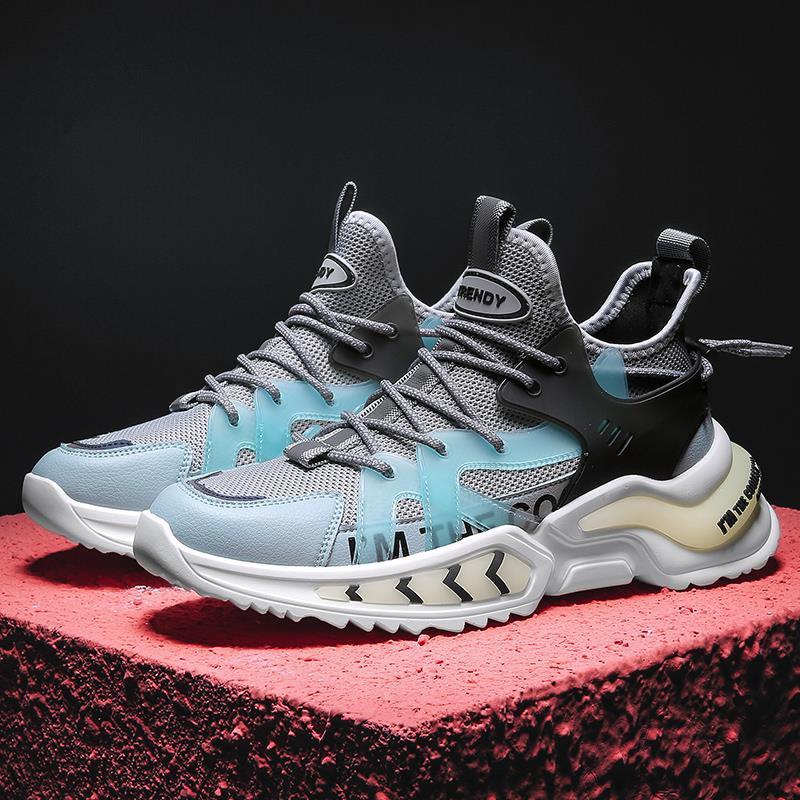 Giày thể thao sneakers nam phản quang D102, phong cách trẻ trung năng động, đế cao su non đi cực êm