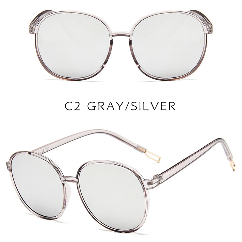 Kính mát tròn màu sắc ngọt ngào thiết kế theo phong cách Hàn Quốc thời trang dành cho nữ