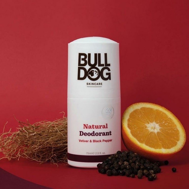 [ Chính Hãng UK ] Lăn Khử Mùi cho nam Bulldog Vetiver &amp; Black Pepper Natural Deodorant