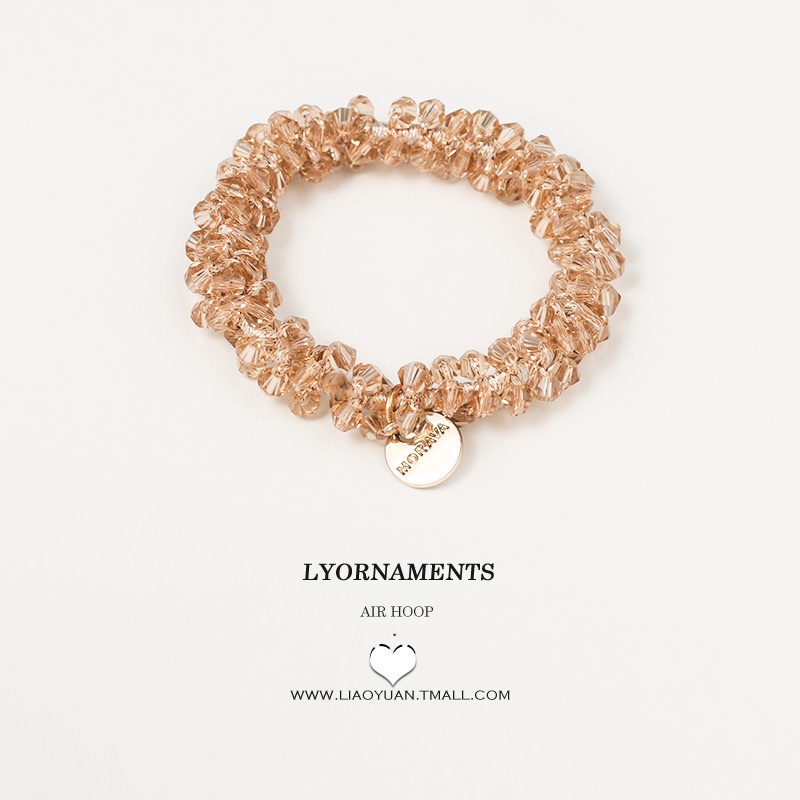 Dây Buộc Tóc Cao Su Đính Pha Lê Nhã Nhặn