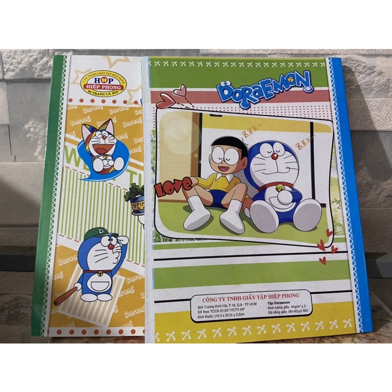 Tập 96T 4 ô ly kẻ ngang Doraemon  - Hiệp Phong