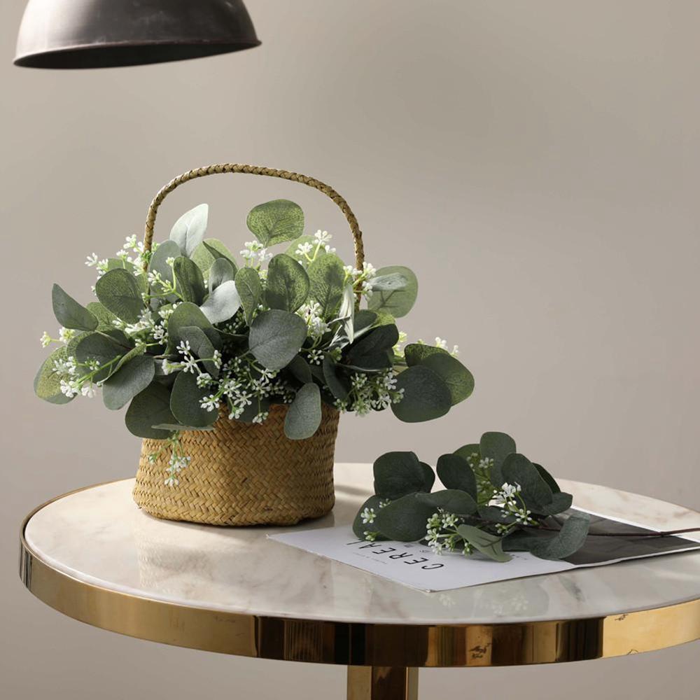 Nhánh Cây Bạch Đàn Nhân Tạo Handmade Giống Thật Trang Trí Nhà Cửa