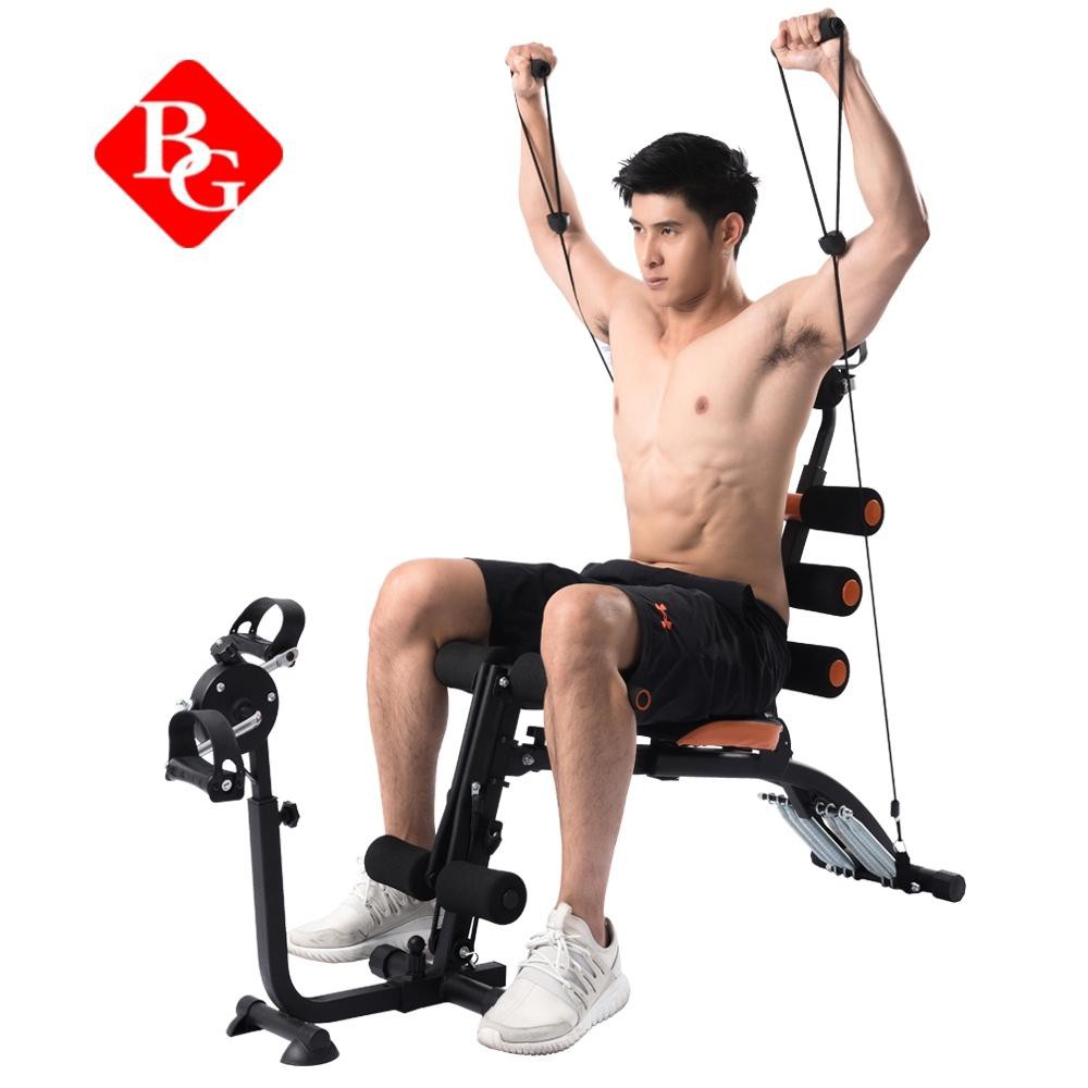 CHAIR NSPC - Máy tập cơ bụng đa năng NEW SIX PACK CARE phối hợp nhiều bài tập, thêm bộ bàn đạp đa năng