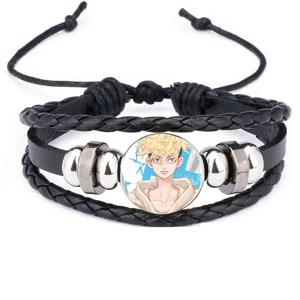 Vòng tay da lộn in hình TOKYO REVENGERS Kịch Trường Của Takemichi anime chibi phụ kiện thời trang xinh xắn
