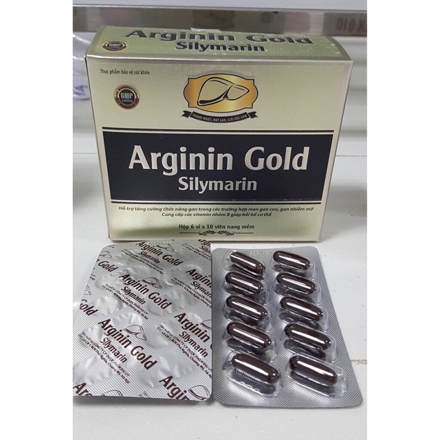 [Bảo Lâm ] - (Nhà Thuốc) Arginin Gold Silymarin Đại Uy bổ gan lợi mật, tăng cường chức năng gan, giải độc gan
