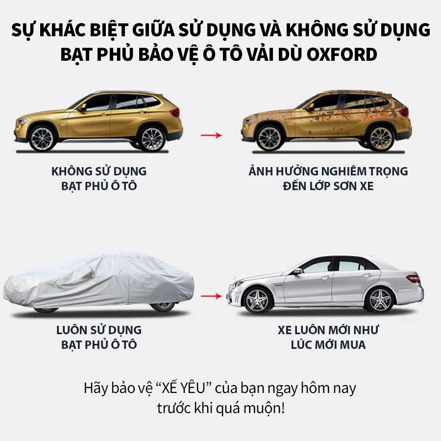 [HONDA CIVIC] Bạt vải dù phủ trùm kín bảo vệ xe honda civic chất liệu vải dù oxford cao cấp , áo trùm, bạt phủ xe 7 chỗ