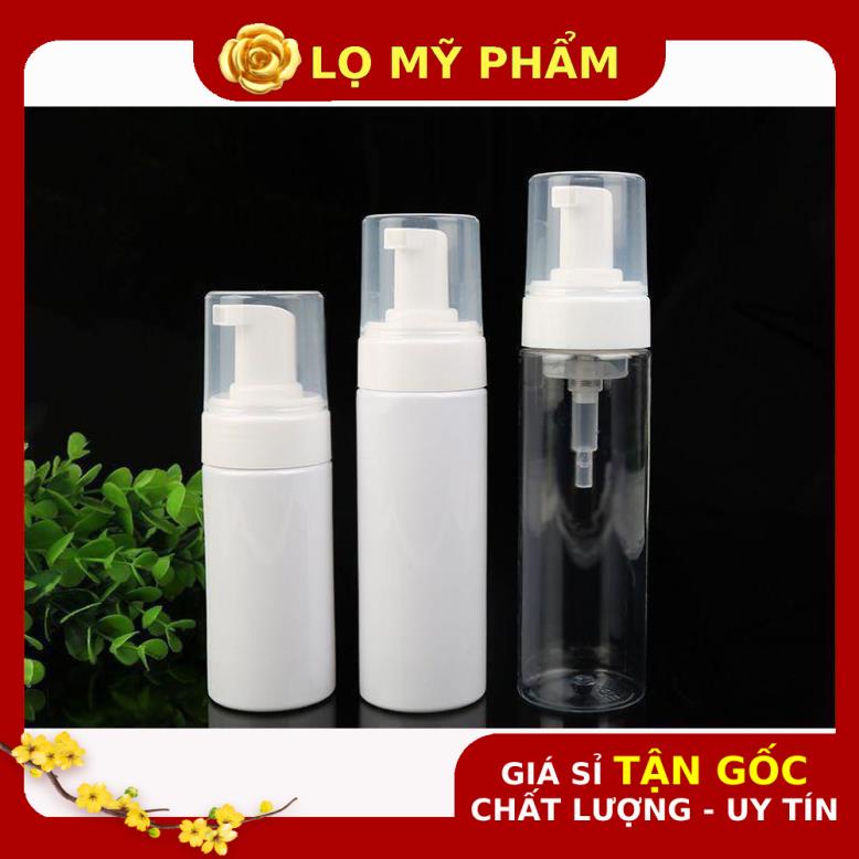 [Combo 5sp] Chai Chiết Mĩ Phẩm ❤ Chai xịt giọt tạo bọt 50ml,100ml,150ml đựng sữa rửa mặt , phụ kiện du lịch