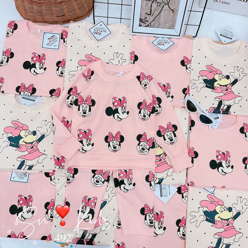 Set bộ Micky kem hồng cho bé