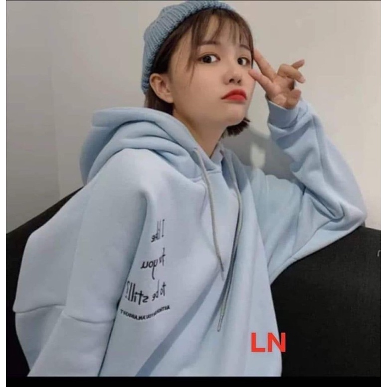 Áo hoodie thỏ in tay LN11