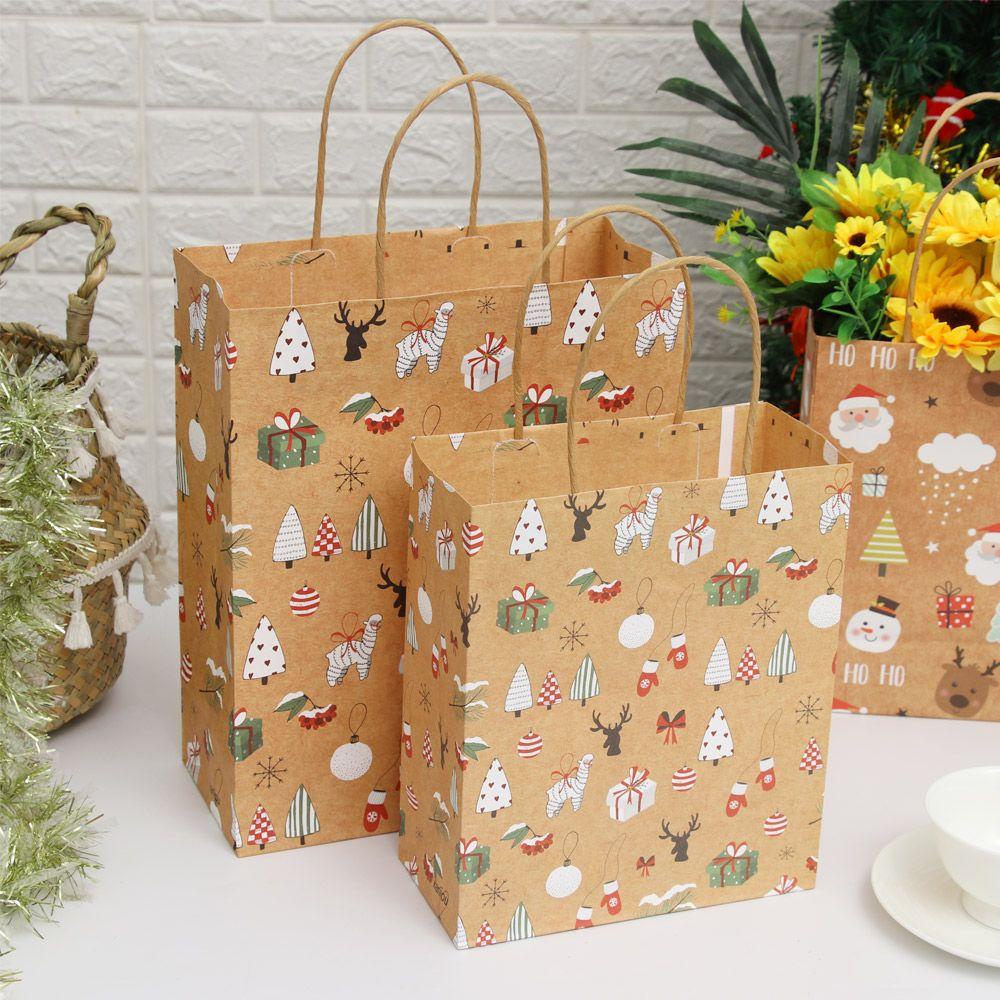 Bộ 12 Túi Giấy Đựng Quà Giáng Sinh Xinh Xắn