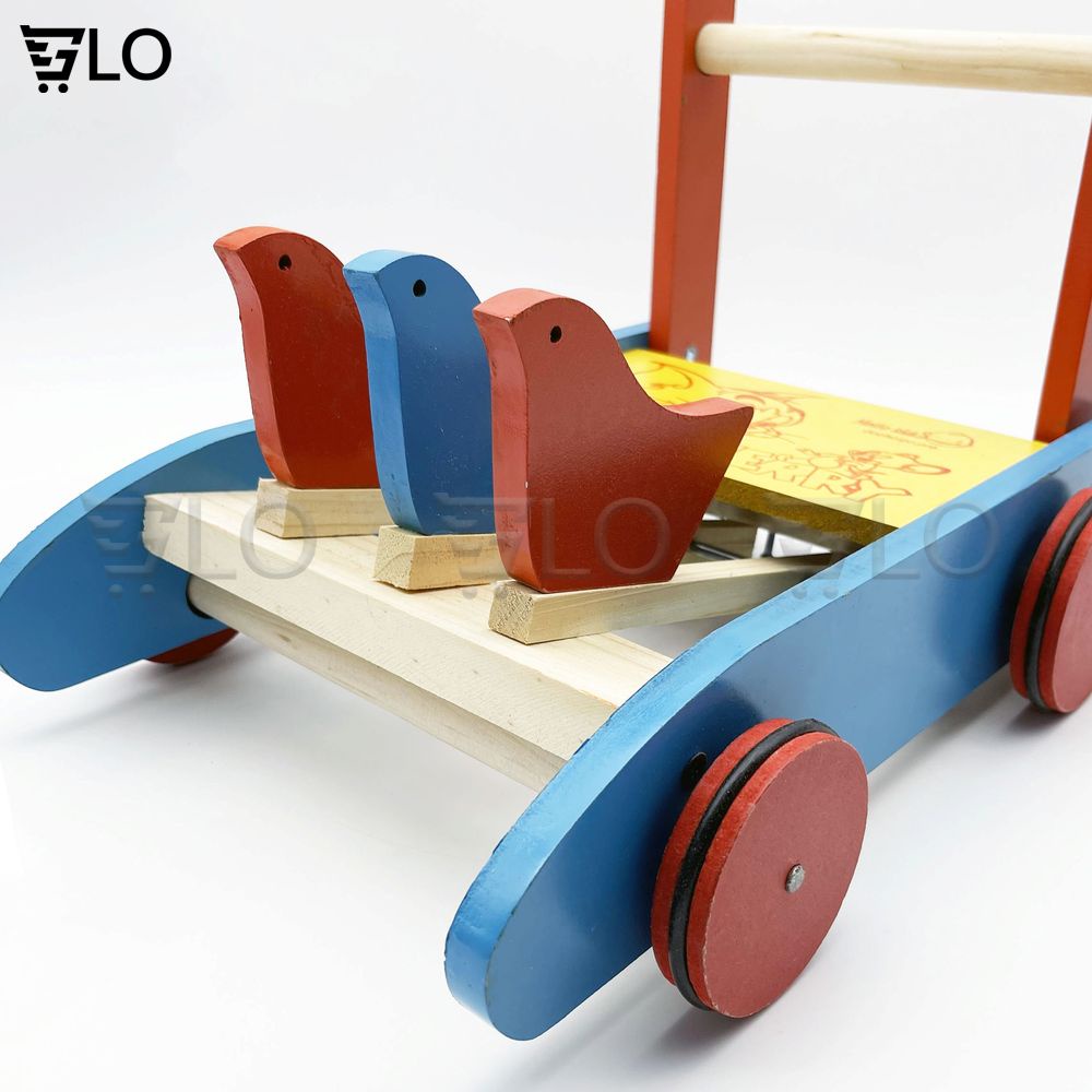 [Hỏa Tốc HCM] Xe Gỗ Tập Đi Hình Con Gà Kêu Lóc Cóc Cho Bé Yêu