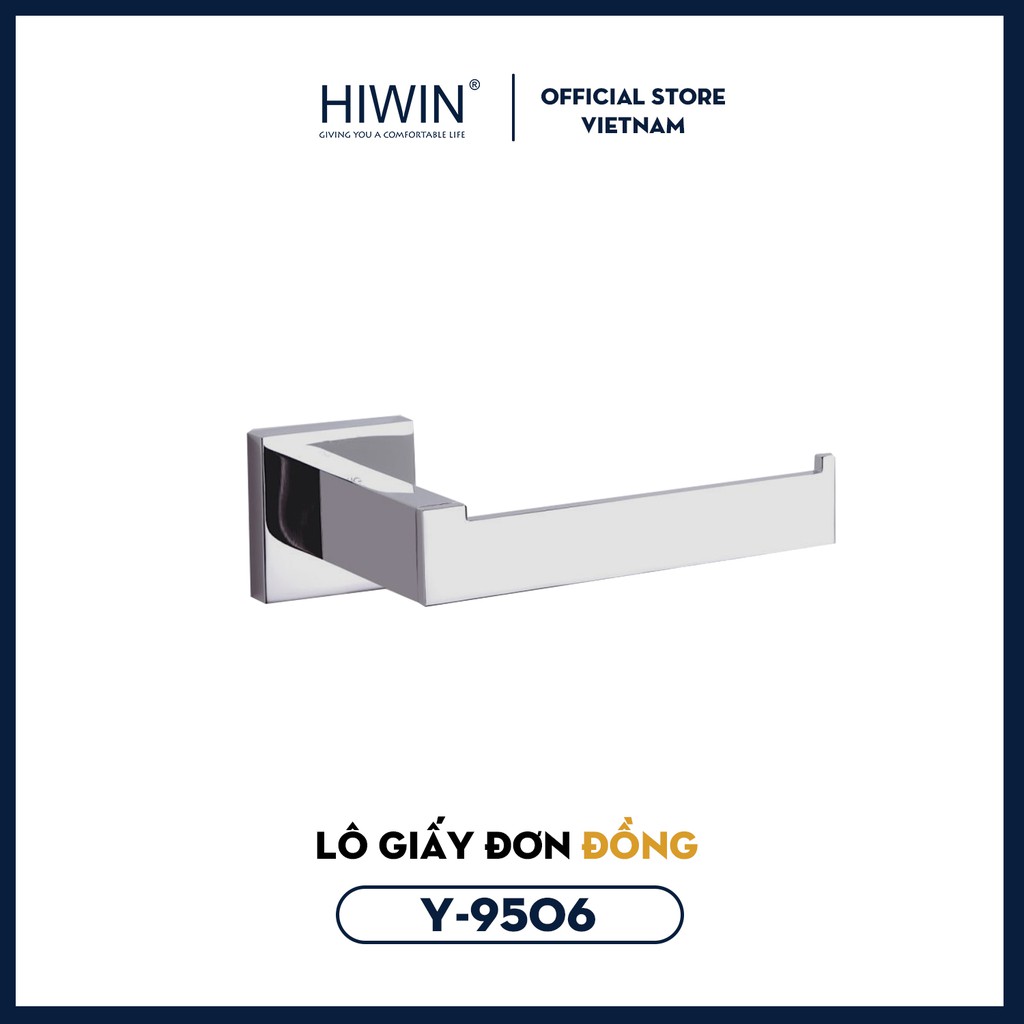 Lô giấy đơn bằng đồng mạ crom cao cấp Hiwin Y-9506 kích thước 200x65x45mm