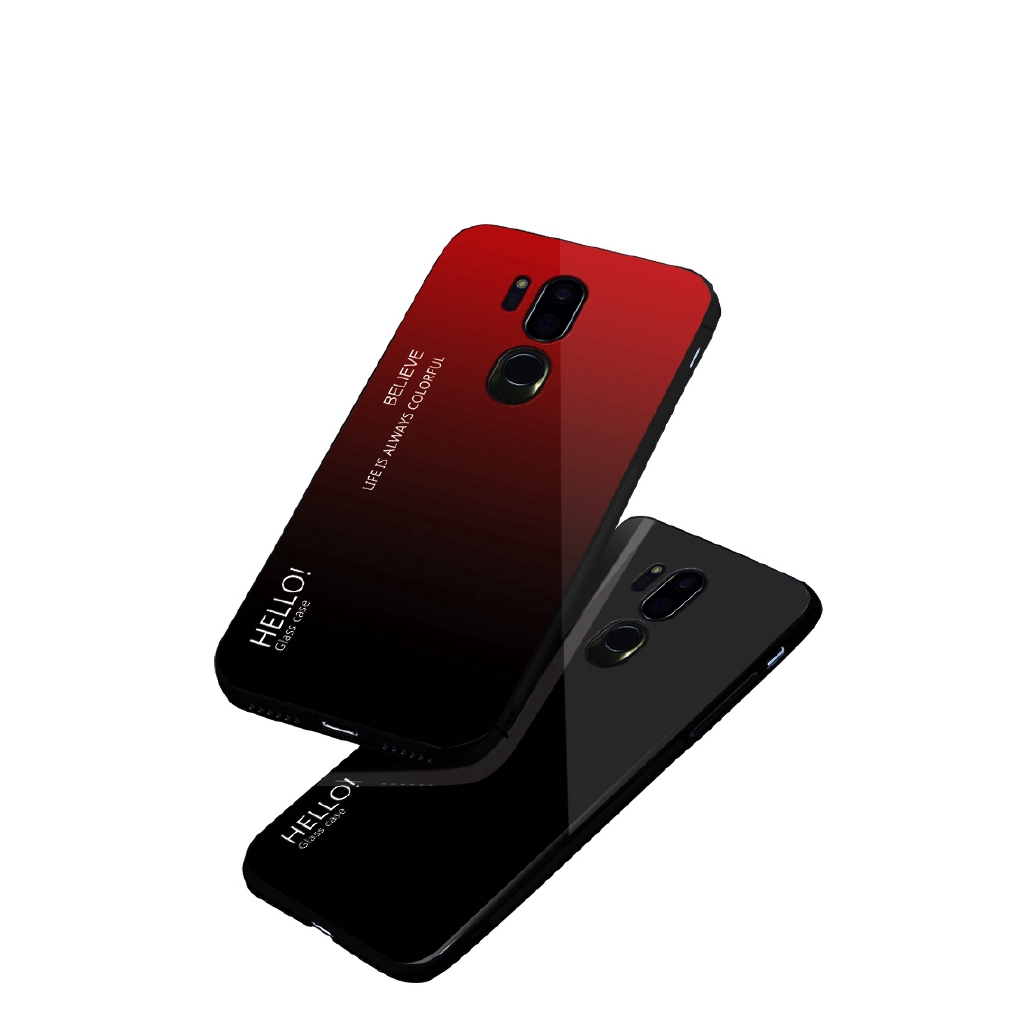 Ốp điện thoại tráng kính cường lực bóng thời trang cho LG G7