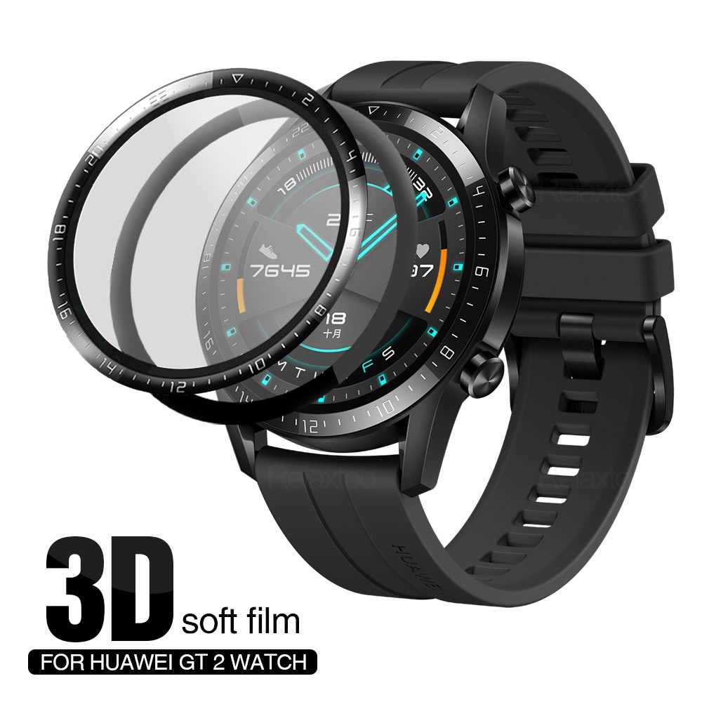 Kính Cường Lực 3D Bảo Vệ Màn Hình Đồng Hồ Thông Minh Huawei GT2 42mm 46mm Pro GT2e G T 2 GT 2e T2 2pro GT2pro 42 46 MM