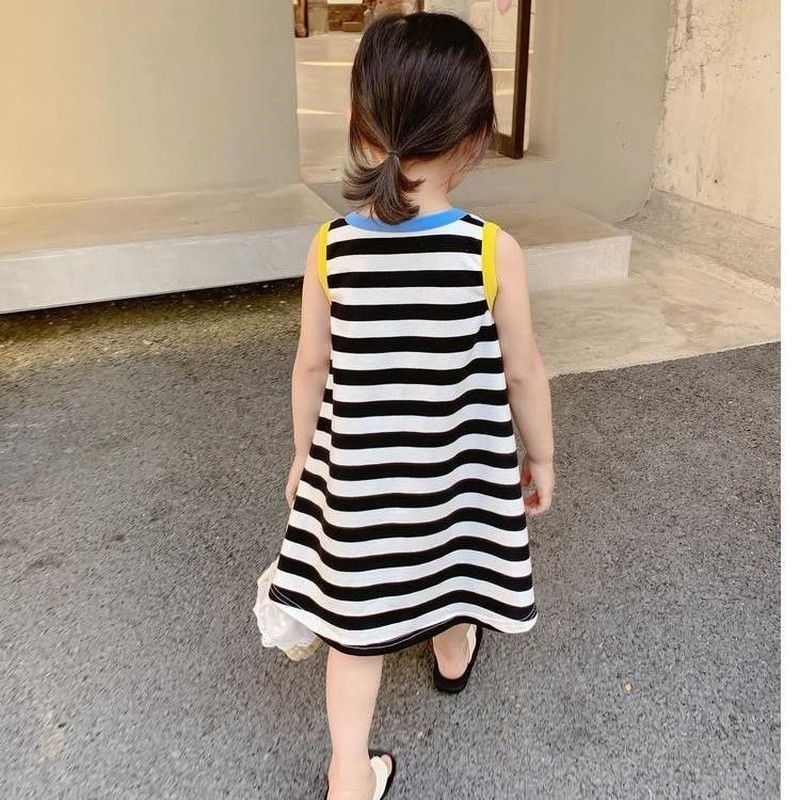 (MớI) Đầm SáT NáCh Kẻ SọC Cho Bé GáI