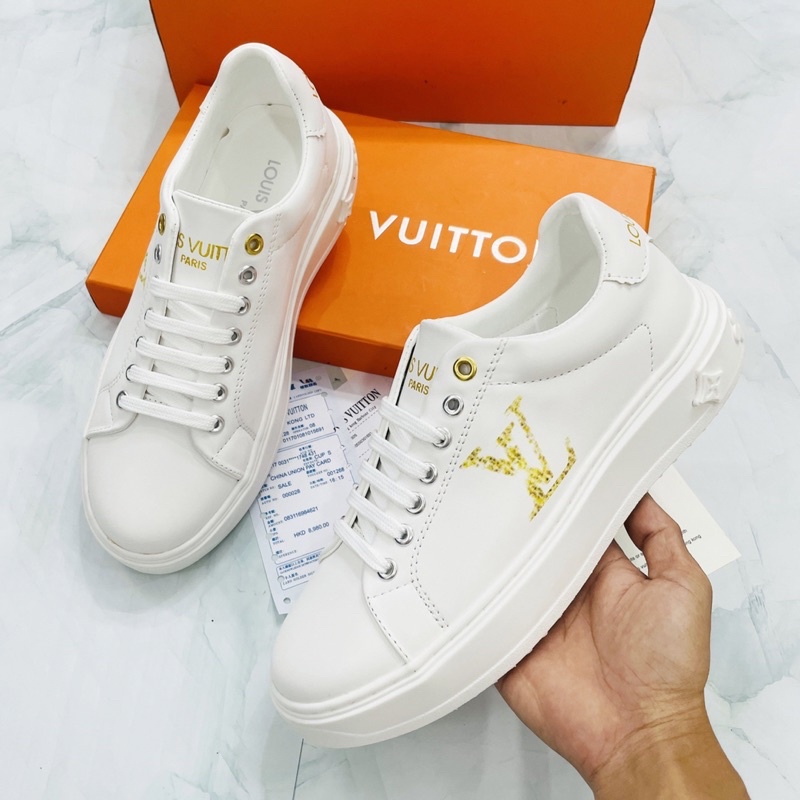 Giày sneaker LV#, Giày Thể Thao Nam Fullbox. Giày LV6 trắng & đen cho nam