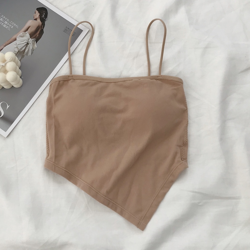 Áo Bra Nữ 2 Dây JEM CLOSET Chất Vải Thun Co Giãn Dáng Yếm Mix Đồ Siêu Sexy TETHER 10338